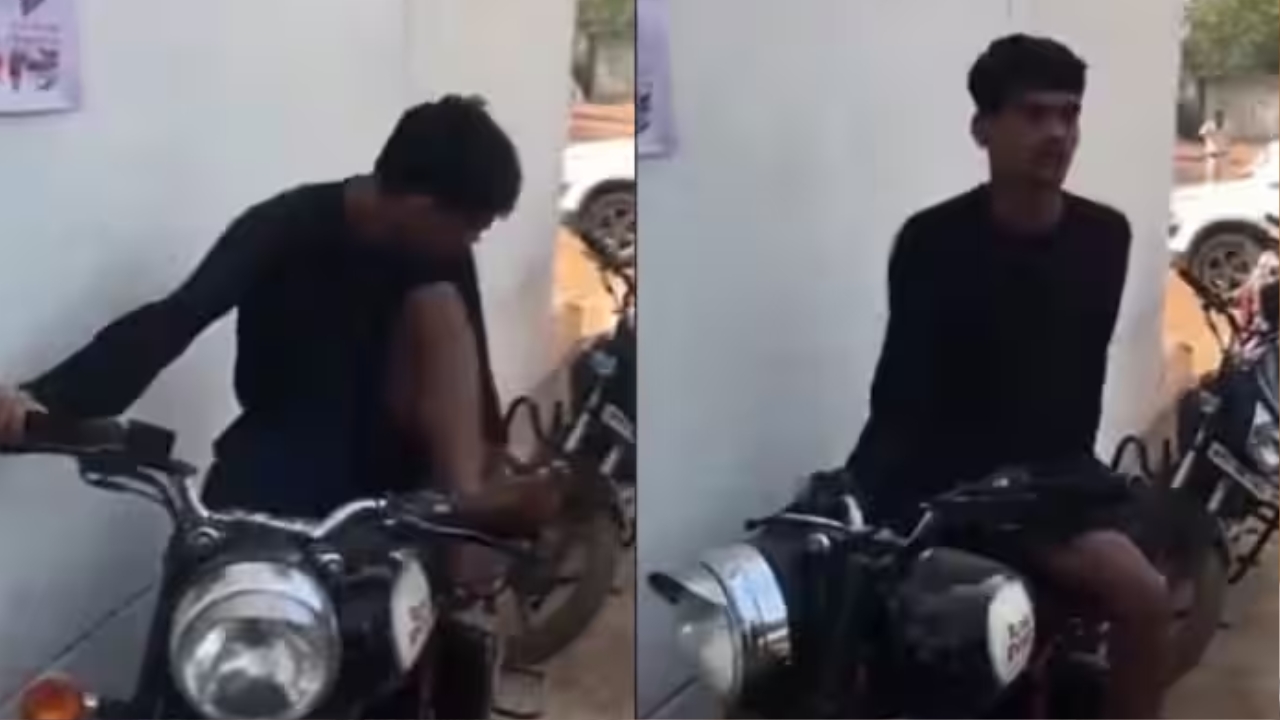 Viral Video: బైకును దొంగలు ఎలా చోరి చేస్తారో తెలుసా..