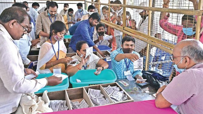 Counting on Warangal Khammam Nalgonda MLC By Election