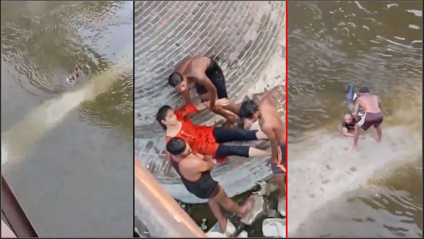 Fisherman rescues lovers attempting suicide: లవర్స్‌ని కాపాడిన మత్య్సకారుడు, లాగి చెంపదెబ్బ కొట్టాడు..