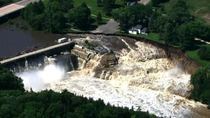 Minnesota dam broke due to floods