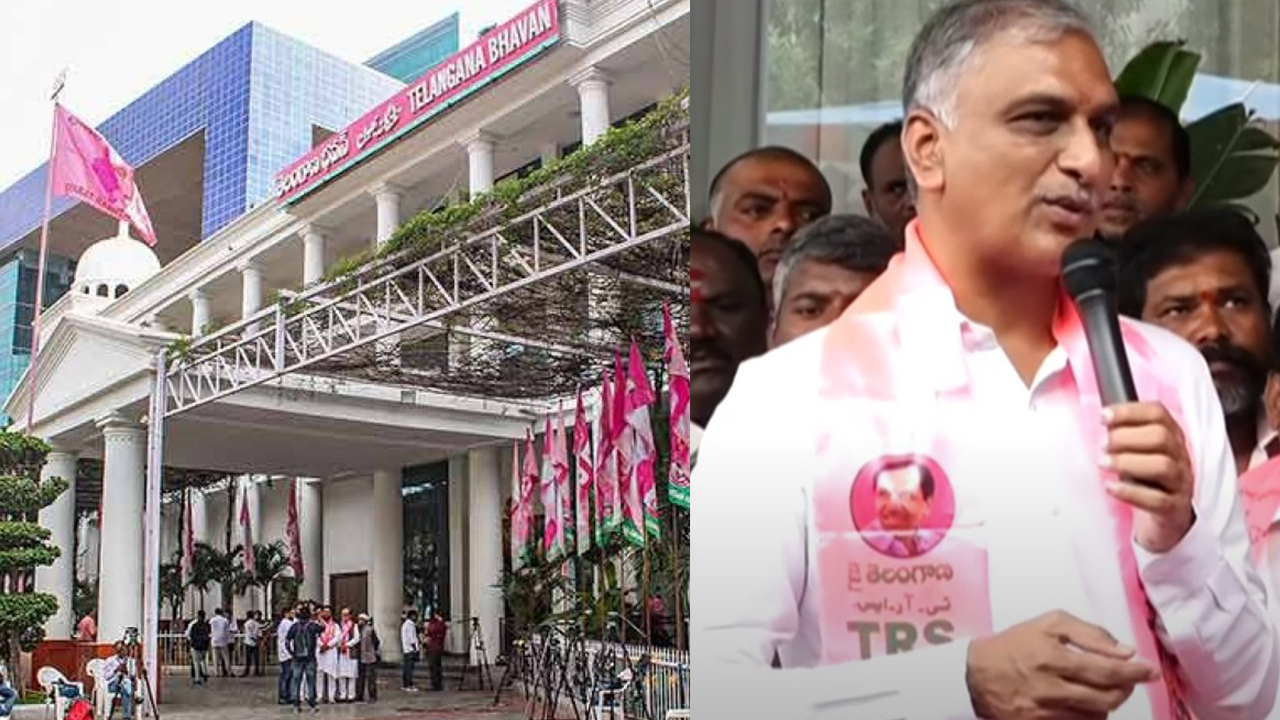 HarishRao wearing TRS scarf: బీఆర్ఎస్‌లో మార్పులు, టీఆర్ఎస్ కండువాతో హరీష్‌రావు