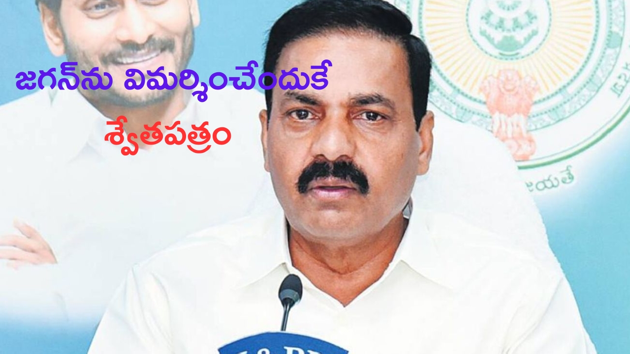 Kakani Govardhan Reddy: శ్వేతపత్రంలో అన్నీ అసత్యాలే: కాకాణి