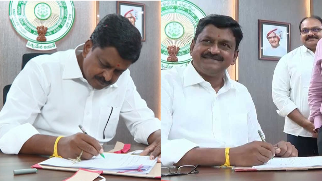 Payyavula assumes charge: ఆర్థికశాఖ మంత్రిగా బాధ్యతలు స్వీకరించిన పయ్యావుల.. తొలి సంతకం ఆ ఫైల్ పైనే..