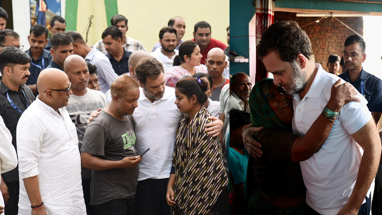 Rahul Meets Hathras Stampede victims: హాథ్రాస్‌‌లో రాహుల్.. బాధితులకు పరామర్శ