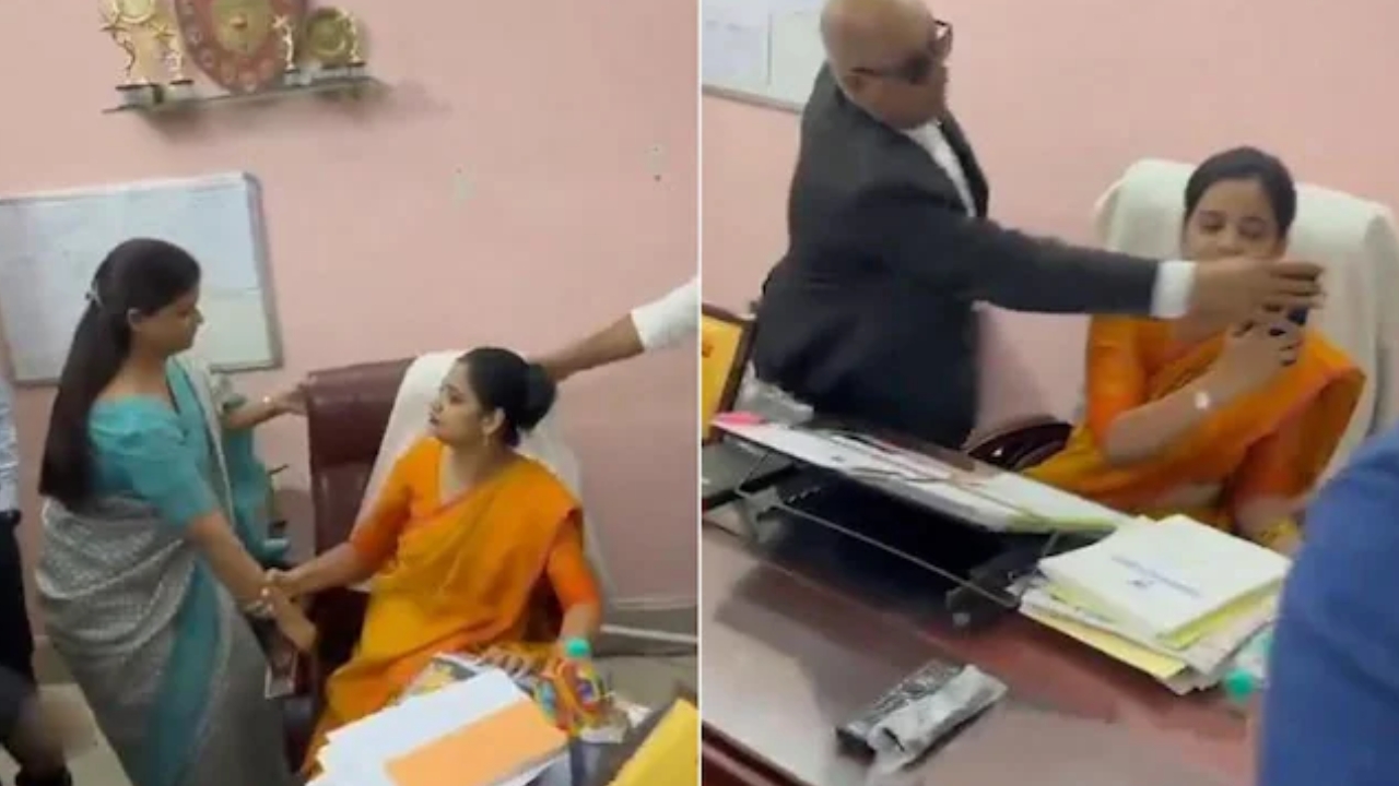 Principal Forcibly Removed From Office: ప్రిన్సిపల్‌ను కుర్చీతో సహా బయటకు తోసేసిన సిబ్బంది.. వీడియో వైరల్