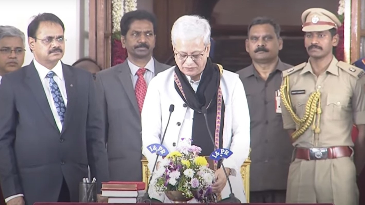 Telangana Governor: గవర్నర్‌గా జిష్ణు దేవ్ వర్మ ప్రమాణ స్వీకారం