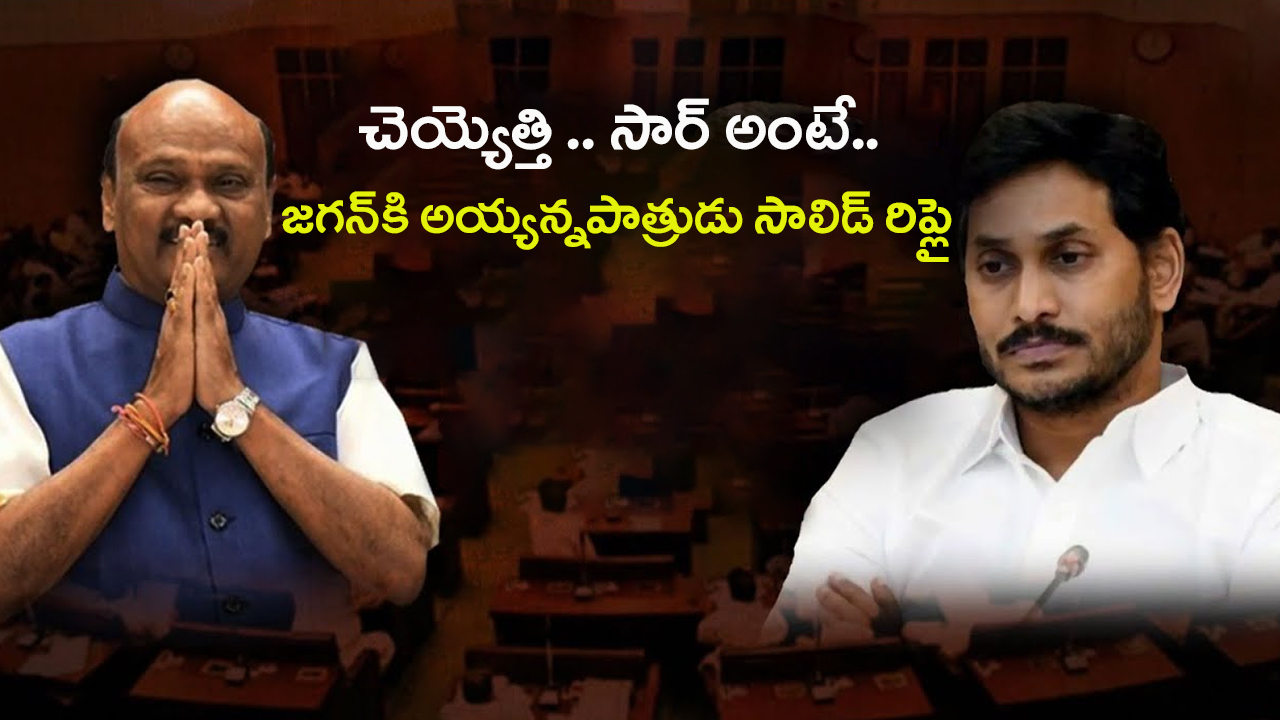 Ayyanna Patrudu vs Jagan: చెయ్యెత్తి.. సార్ అంటే.. జగన్‌కి అయ్యన్నపాత్రుడు సాలిడ్ రిప్లై..