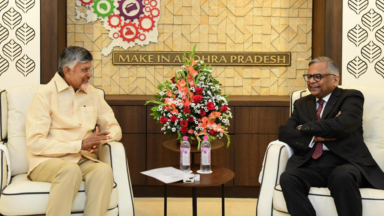 CM Chandrababu: సీఎం చంద్రబాబుతో టాటా గ్రూప్ ఛైర్మన్ భేటీ, విస్తరణ ప్రణాళిక..