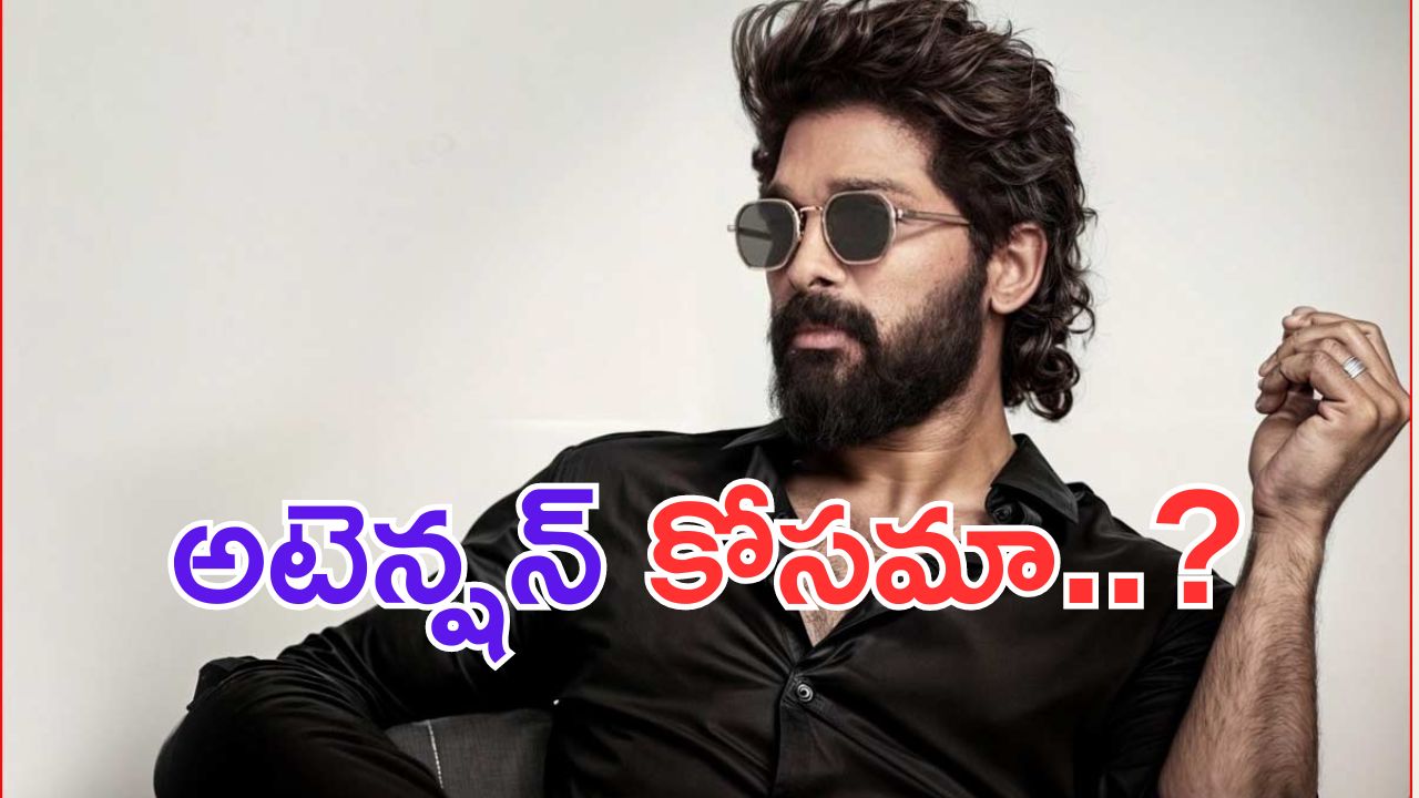 Allu Arjun: అల్లు అర్జున్ అటెన్షన్ కోసమే రెచ్చగొడుతున్నాడా.. ?