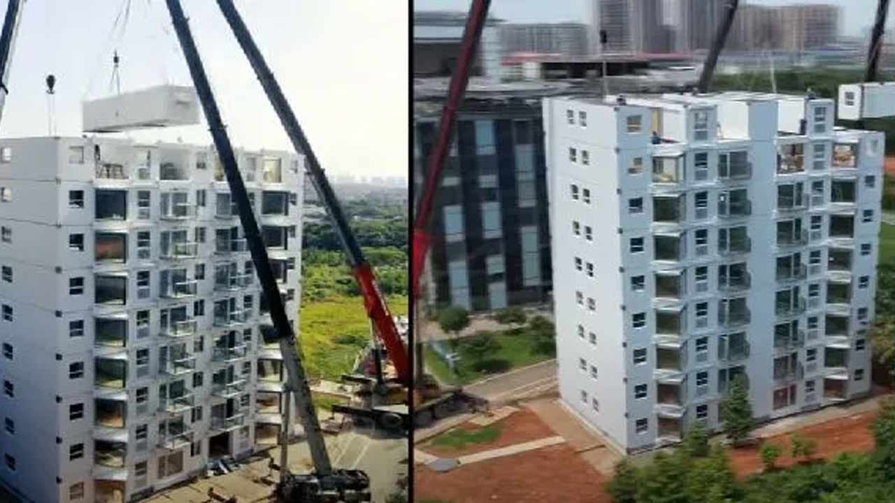 10 Storey Building in a Day: ఒక్క రోజులో 10 అంతస్తుల భవన నిర్మాణం పూర్తి.. అంతా చైనా మహిమ!