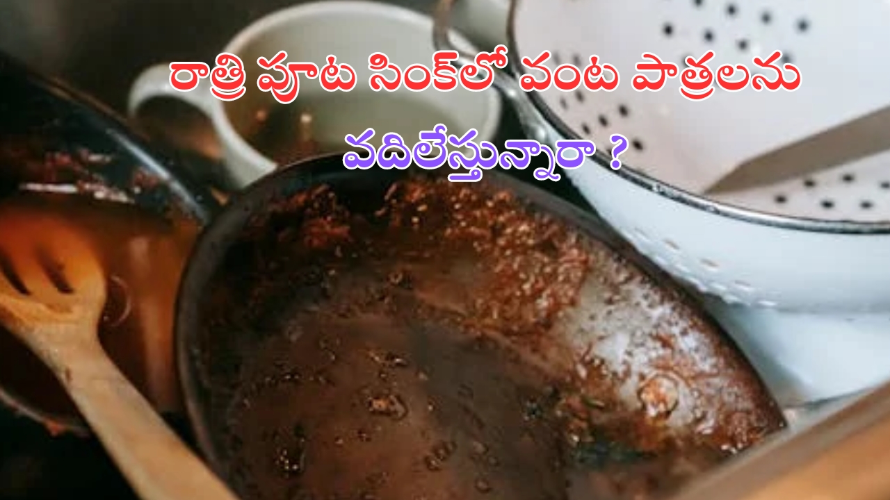 Kitchen Tips: రాత్రి పూట గిన్నెలు క్లీన్ చేయకుండా సింక్‌లోనే వదిలేస్తున్నారా ? జాగ్రత్త..