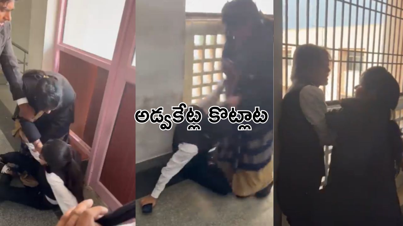 Advocates Fight: కోర్టు ఆవరణలో పొట్టు పొట్టు కొట్టుకున్న మహిళా న్యాయవాదులు.. వీడియో వైరల్