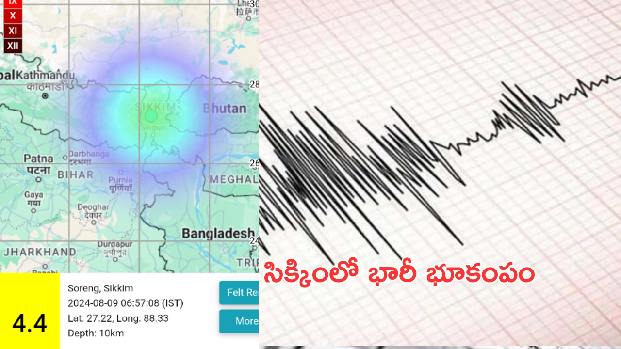 Sikkim EarthQuake: సిక్కింలో భూకంపం..భయంతో పరుగులు పెట్టిన ప్రజలు