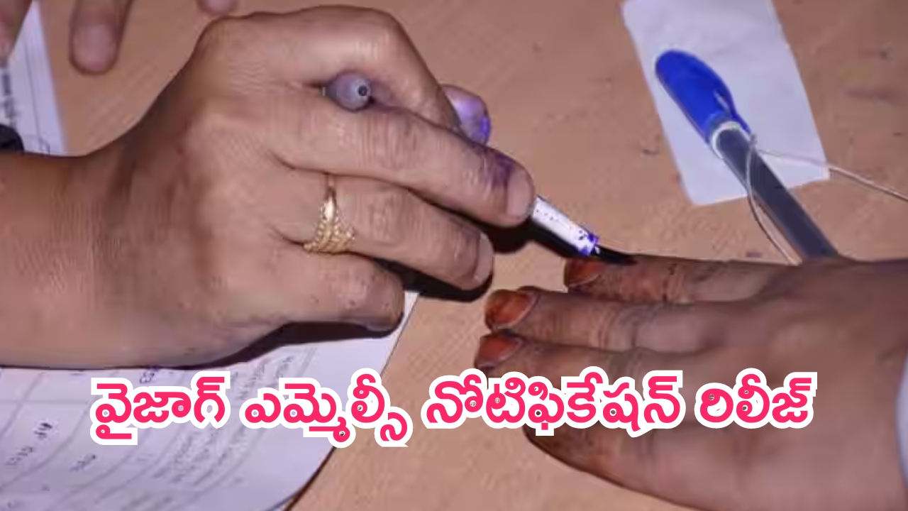 Vizag MLC Elections: విశాఖ స్థానిక సంస్థల ఎమ్మెల్సీ ఎన్నికల నోటిఫికేషన్‌ రిలీజ్