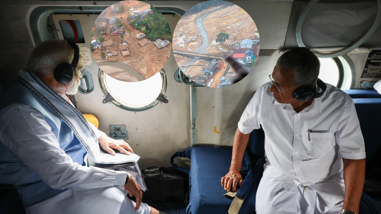 PM Aerial Servey : వయనాడ్‌లో ఏరియల్ సర్వే చేసిన ప్రధాని మోదీ