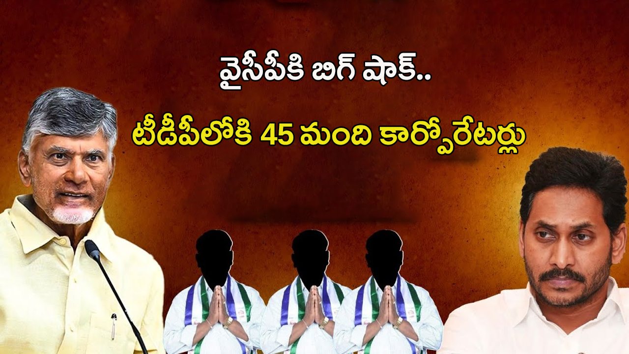 Big Shock to YS Jagan: వైసీపీ అడ్రస్ గల్లంతు.. 45 కార్పోరేటర్లు టీడీపీలోకి?