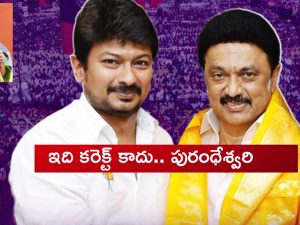 BjP vs DMK: డిప్యూటీ సీఎంగా ఉదయనిధి స్టాలిన్.. భగ్గుమన్న దగ్గుబాటి పురంధేశ్వరి