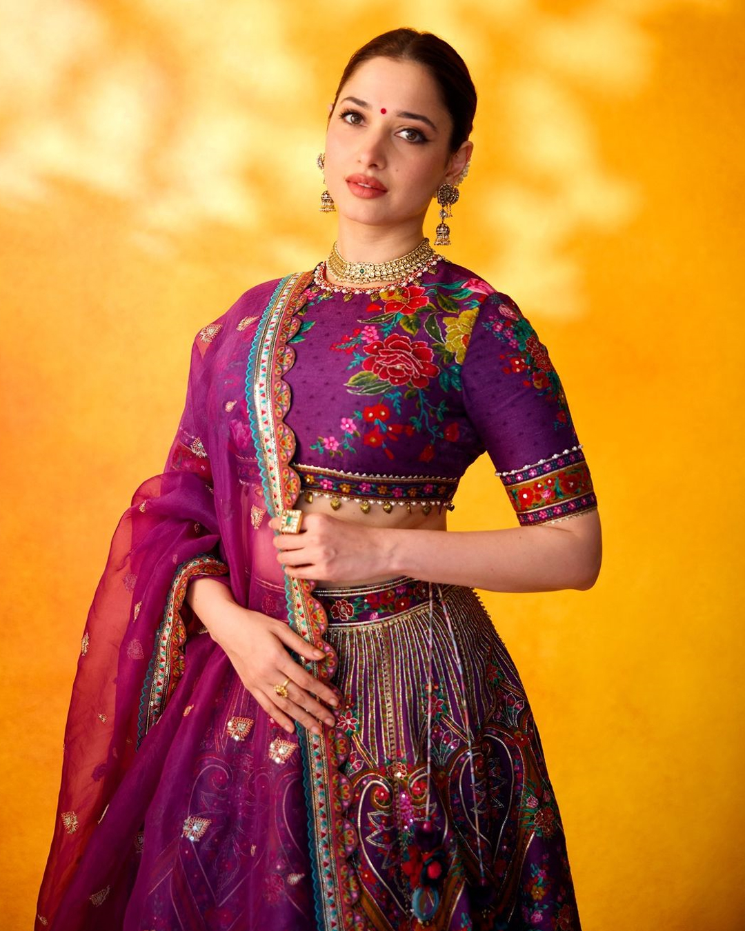 Tamannaah Bhatia: పర్పుల్ కలర్ లెహంగాలో తమన్నా.. ఏంజిల్‌లా ఉన్నావంటున్న ..