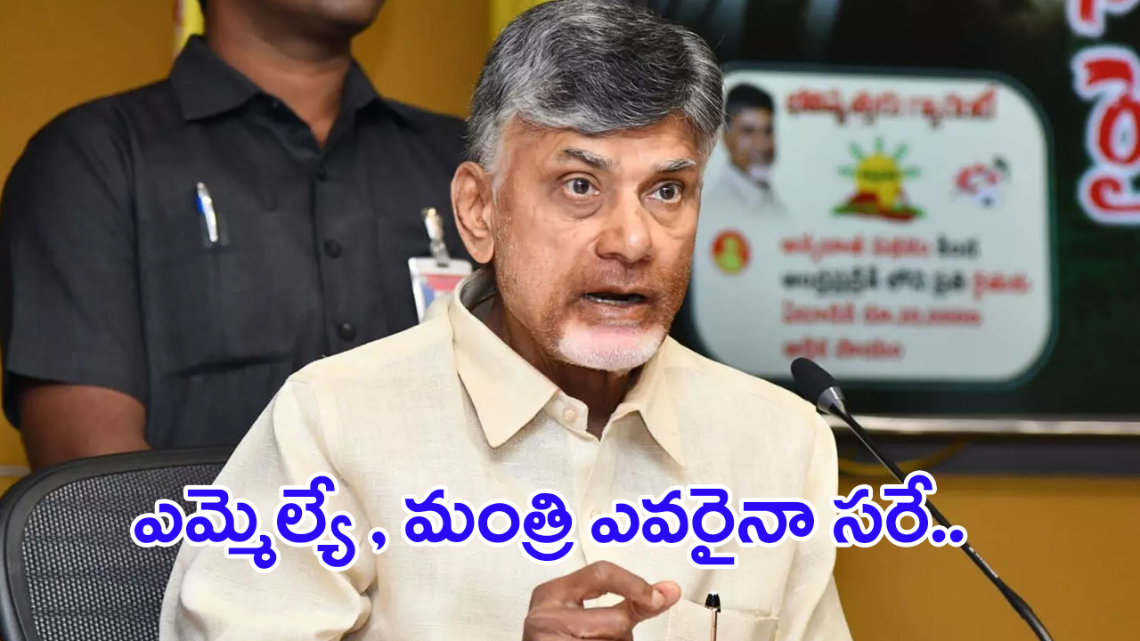 Chandrababu Naidu: ఎవరైనా సరే.. ఎమ్మెల్యే లకు చంద్రబాబు వార్నింగ్