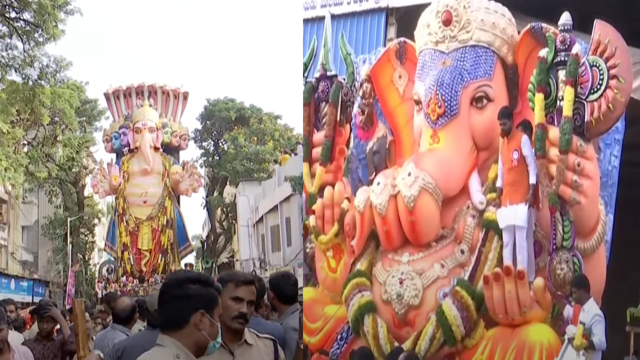 Khairatabad Ganesh: ప్రారంభమైన ఖైరతాబాద్ మహా గణపతి శోభాయాత్ర.. ఉత్కంఠగా బాలాపూర్ లడ్డూ వేలం