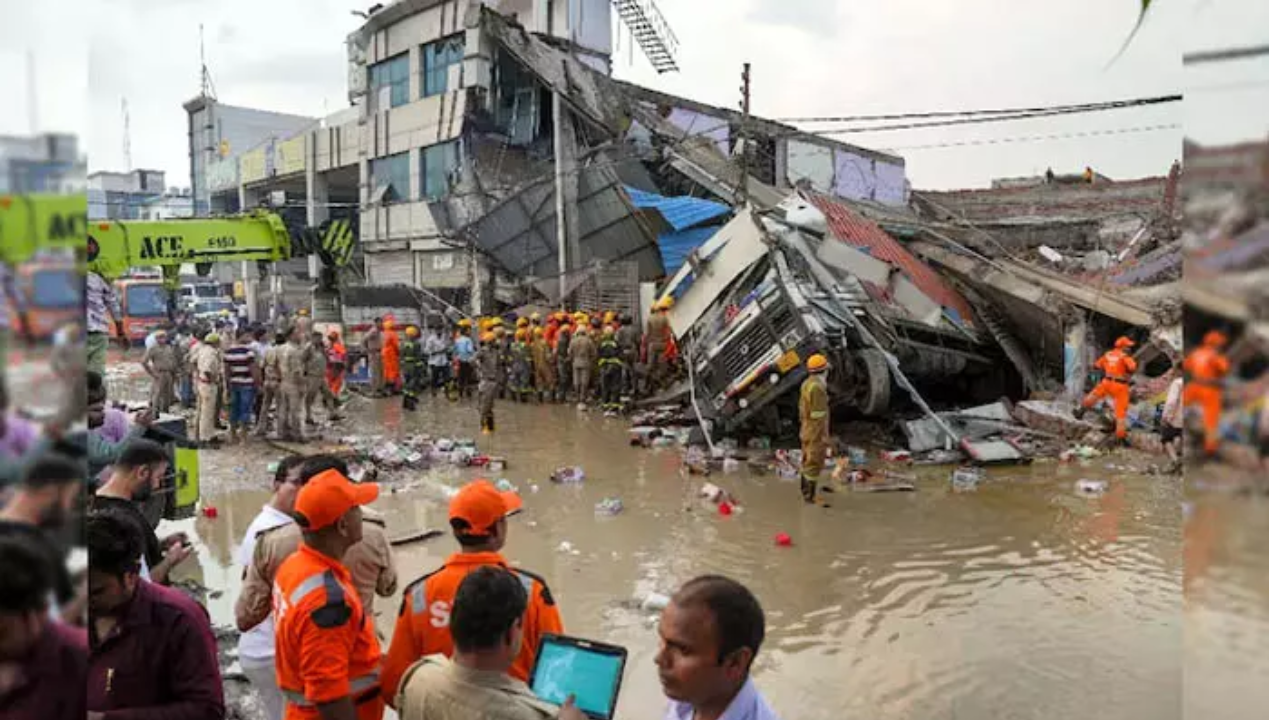 Lucknow Building collaps : యూపీలో ఘోర ప్రమాదం.. కూలిన బిల్డింగ్.. 8 మంది మృతి