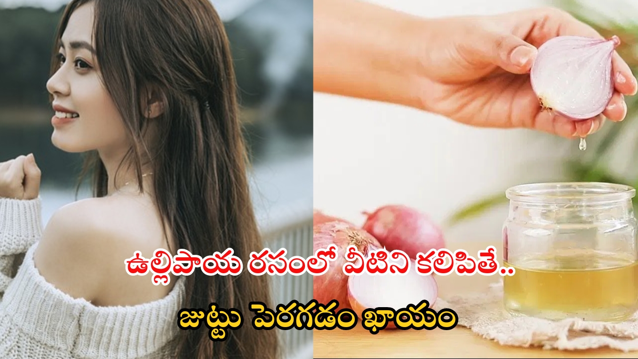 Onion Juice For Hair: వీటిని జుట్టుకు రాస్తే.. ఊడమన్నా ఊడదు !