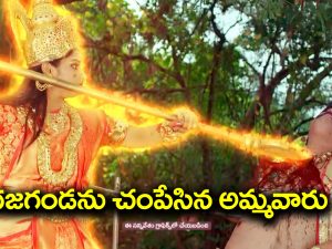 Trinayani Serial Today October 13th: ‘త్రినయని’ సీరియల్‌: గజగండను చంపేసిన అమ్మవారు – రెండు మణుల్ని మనసాదేవి ఆలయంలో పెట్టిన నయని