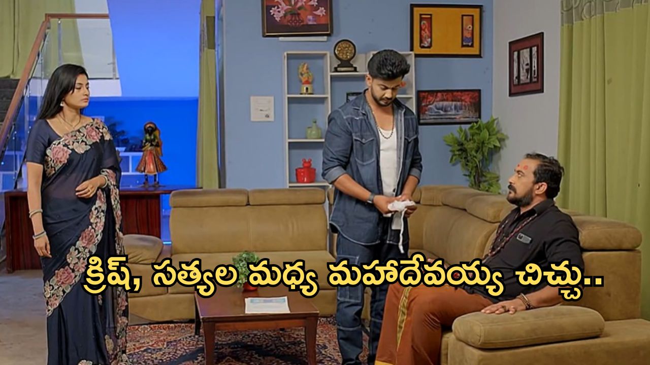 Satyabhama Today Episode : మహాదేవయ్యకు కోలుకోలేని షాకిచ్చిన సత్య.. పంకజం మాటలకు భైరవి సెటైర్స్..