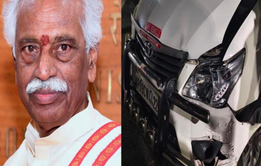 Governor bandaru dattatreya: బండారు దత్తాత్రేయ కారుకు రోడ్డు ప్రమాదం.. ఢిల్లీ వెళ్తుండగా ఘటన