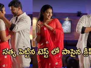 Satyabhama Today Episode: హర్ష పై నందిని ఫైర్.. క్రిష్, సత్య శోభనం .. రుద్ర ను బుక్ చేసిన సత్య..