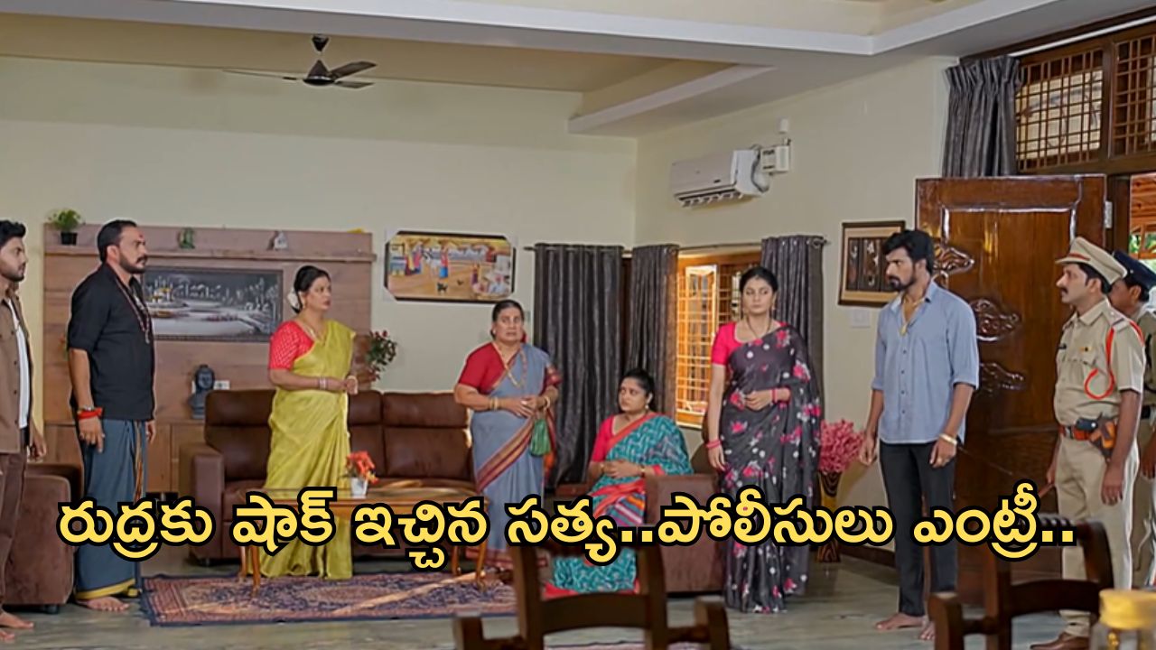 Satyabhama Today Episode: మహదేవయ్యకు నిజం చెప్పిన సత్య.. రేణుక చెప్పిన అబద్దంతో షాకైన సత్య..