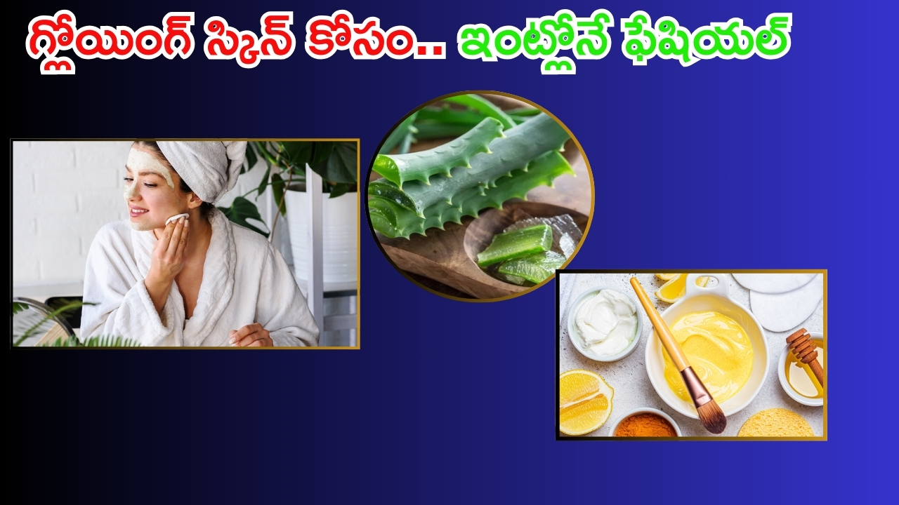 Facial At Home: పండగ సమయంలో మెరిసిపోవాలా ? వీటితో ఇంట్లోనే ఫేషియల్ చేసుకోండి