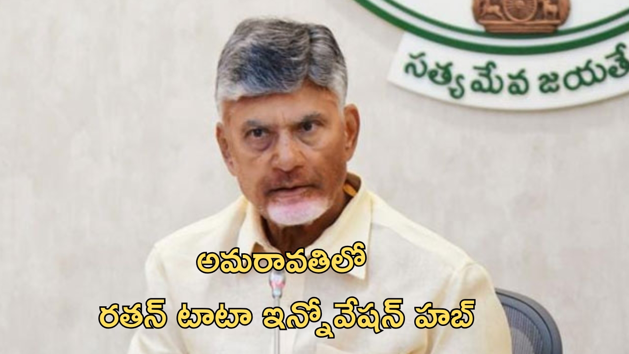 CM Chandrababu: అమరావతిలో రతన్ టాటా ఇన్నోవేషన్ హబ్