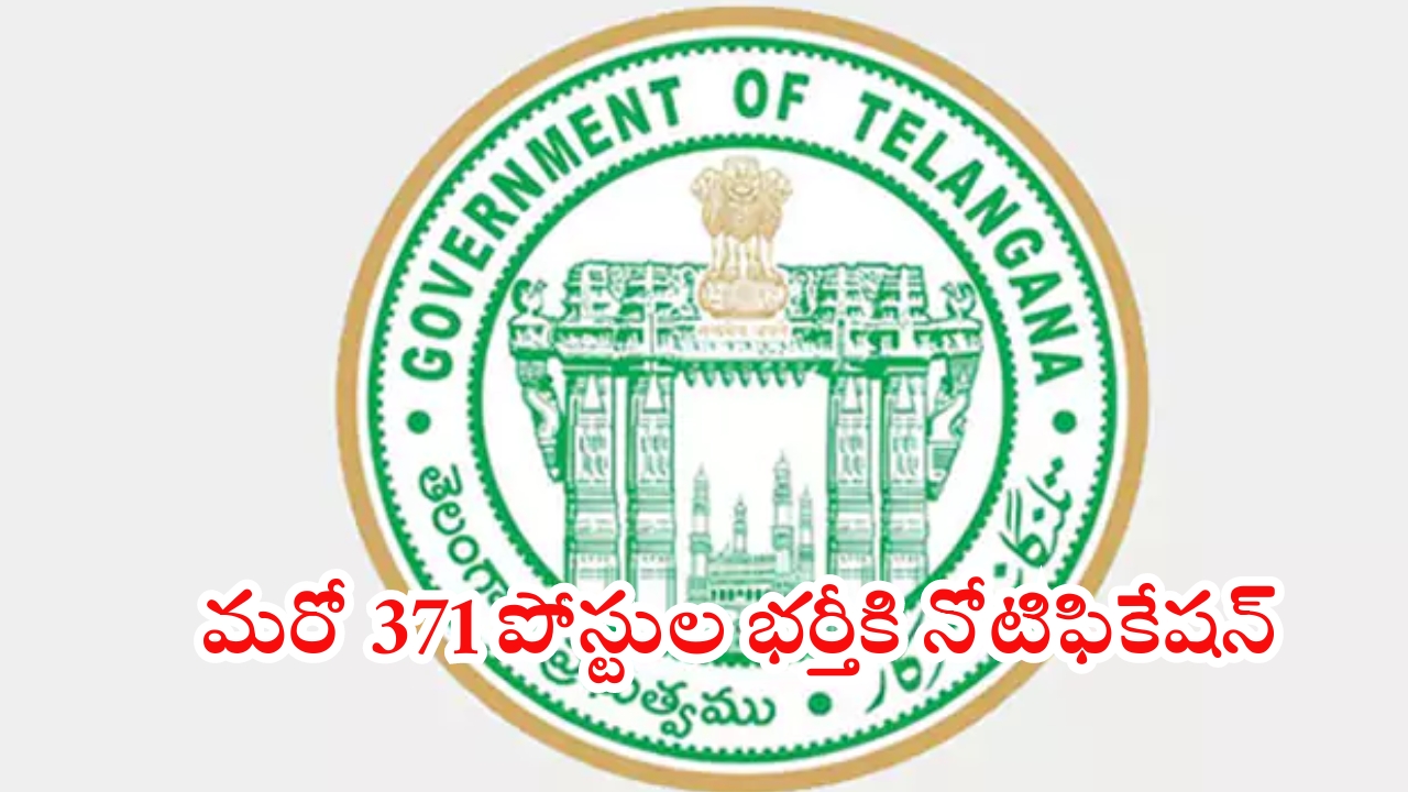 Telangana Jobs: గుడ్ న్యూస్.. వైద్య ఆరోగ్య శాఖలో మరో 371 పోస్టుల భర్తీకి నోటిఫికేషన్