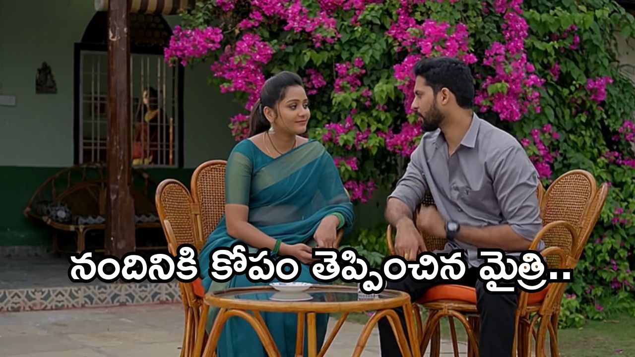 Satyabhama Today Episode : నందినికి కోపం తెప్పించిన మైత్రి.. క్రిష్ కు షాకిచ్చిన సత్య..