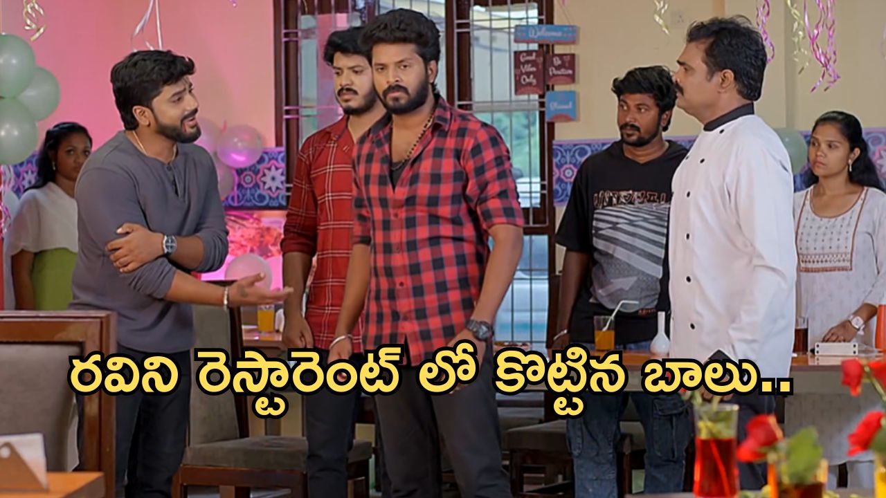 GundeNinda GudiGantalu Today Episode : బాలుకు దూరమైనా మీనా.. రవిని రెస్టారెంట్ లో కొట్టిన బాలు..