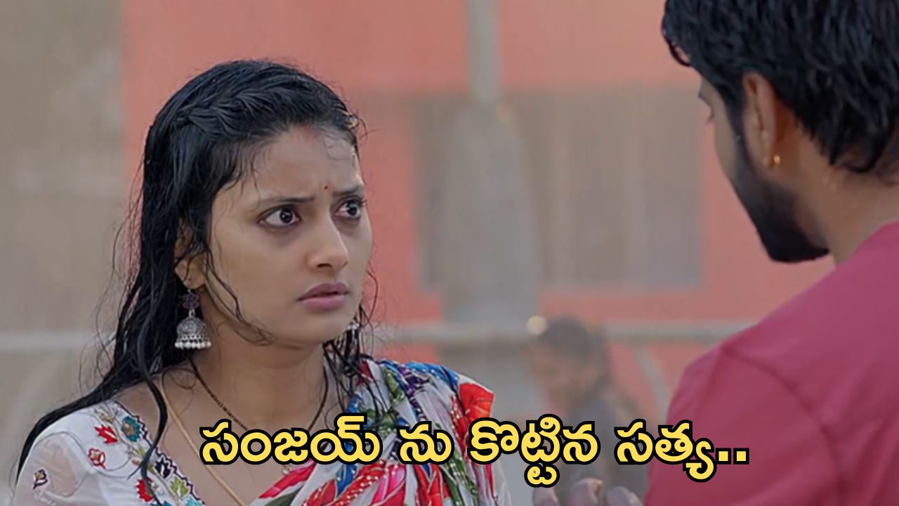 Satyabhama Today Episode : మహాదేవయ్య ఎమ్మెల్యే సీటు కన్ఫార్మ్.. సంజయ్ ను కొట్టిన సత్య..