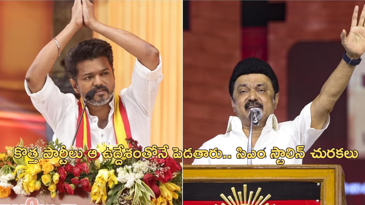 Stalin Thalapathy Vijay: విజయ్ కొత్త పార్టీపై సెటైర్ వేసిన సిఎం స్టాలిన్.. ఆ ఉద్దేశంతోనే రాజకీయాలు అని ఎద్దేవా