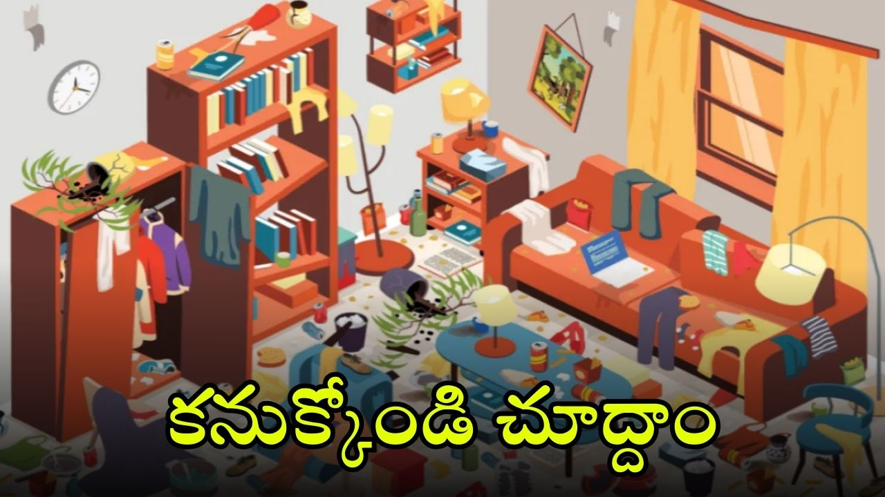 Optical Illusion: వస్తువులన్నీ చిందర వందరగా ఉన్న ఈ గదిలో 3 చిప్స్ ప్యాకెట్స్ ఉన్నాయి.. కనుక్కోండి చూద్దాం!