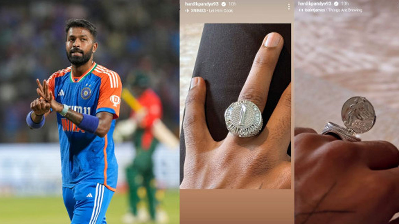 Hardik Pandya: హార్దిక్ పాండ్య వేలికి స్పెషల్ రింగ్..దీని వెనుక సీక్రెట్‌ ఇదే !