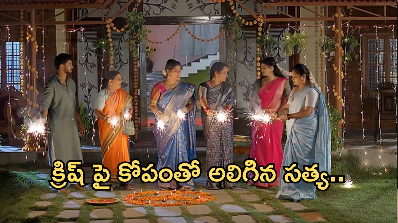 Satyabhama Episode Today : మైత్రి కోసం నగలను ఇచ్చిన నందిని.. సత్య అలకను తీర్చేందుకు క్రిష్ సెటప్ అదుర్స్..